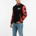 Black Red Marty Supreme Varsity Jacket