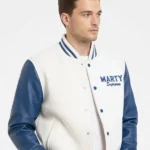 Blue White Marty Supreme Varsity Jacket