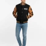 Marty Supreme Black and Brown Versity Jacket