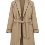 Marty Supreme Timothee Chalamet Brown Cotton Coat