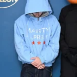 Marty Supreme Timothee Chalamet Sky Blue Jacket