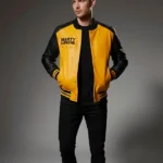 Marty Supreme Yellow Bomber Varsity Jacket