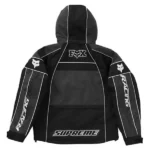 Supreme Fox Racing Hooded Black Jacket Back