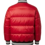 Supreme Red Puffer Jacket Back