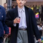 Timothee Chalamet Marty Supreme Black Coat