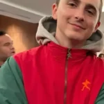 Timothee Chalamet Marty Supreme Red Green Jacket