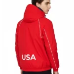 Timothee Marty Supreme Red Hooded Jacket Back