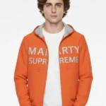 Timothee Chalamet Marty Supreme Orange Jacket
