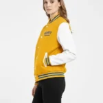 White Yellow Marty Supreme Varsity Jacket