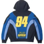 Supreme Fox Racing Hooded Blue Hoodie Back