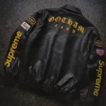 Supreme The Batman Leather Jacket Back
