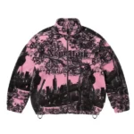 Supreme Fleece Graphic Pink Jacket