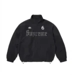 Supreme X Umbro Rhinestone Black Jacket.
