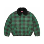 Supreme Faux Lined Green Jacket
