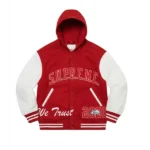 Supreme King Red Hooded Jacket