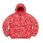 Supreme Micro Down Red Paisley Pullover