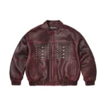Supreme Multi Burgundy Studded Jacket