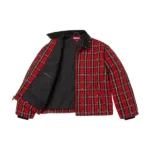 Supreme Plaid Simon Red Quilted Jacket