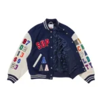 Supreme Praises White & Blue Varsity Jacket