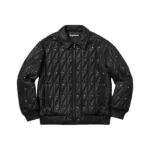 Supreme Quilted Studded Black Jacket