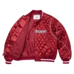 Supreme Quilted Varsity Satin Jacket