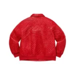 Supreme Studded Red Quilted Jacket
