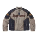 Supreme Vanson Leathers Blue Jacket