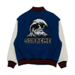 Supreme Wave Varsity Blue Jacket
