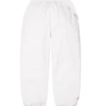 Supreme Embroidered White Track Trouser